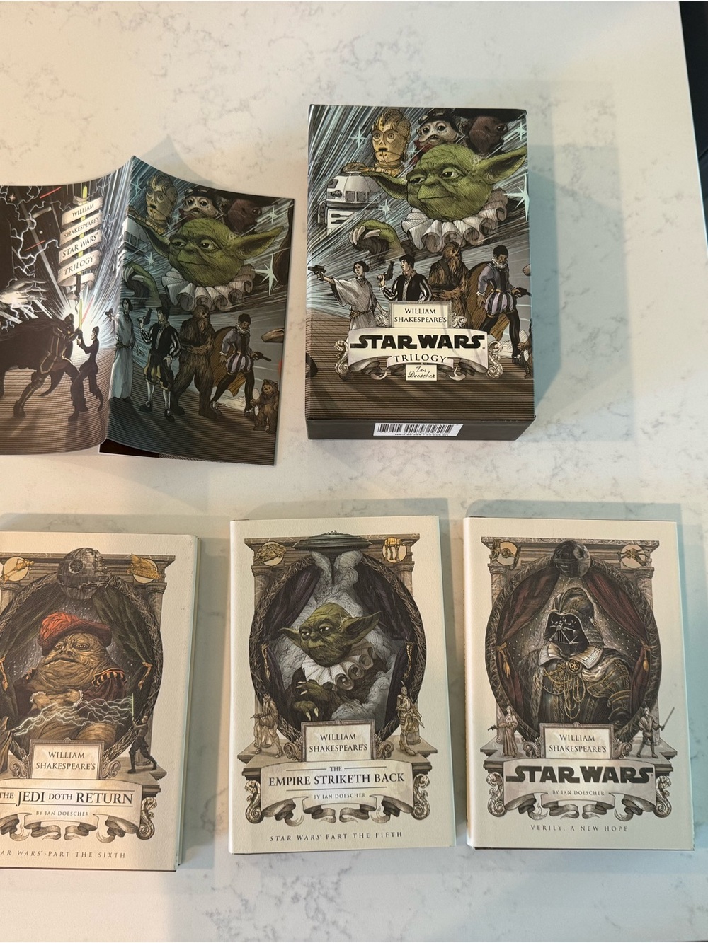 Star Wars Trilogy William Shakespeare Book Box Set - WITH ORIGINAL POSTER!